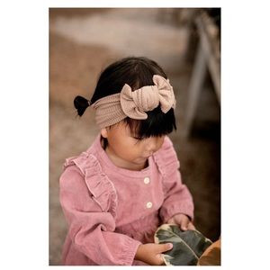 NWT Reverie Threads Faith Headband in Beige for Toddler